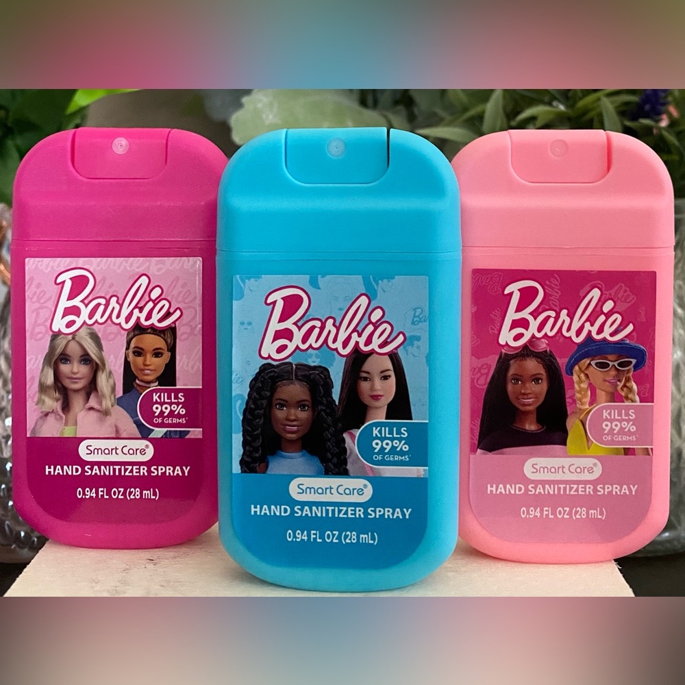 🆕💕 SMART CARE LIMITED EDITION “BARBIE” HAND SANITIZERS SET OF 3. BRAND NEW!